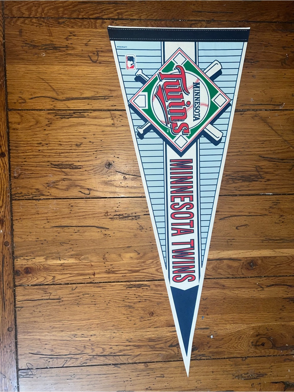Minnesota Twins 12” x 30” Blue & Red Team Pennant - Official MLB Design